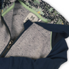 Baby Jongens Baby cardigan van Koko Noko  in de kleur Navy + grey melange in maat 86.