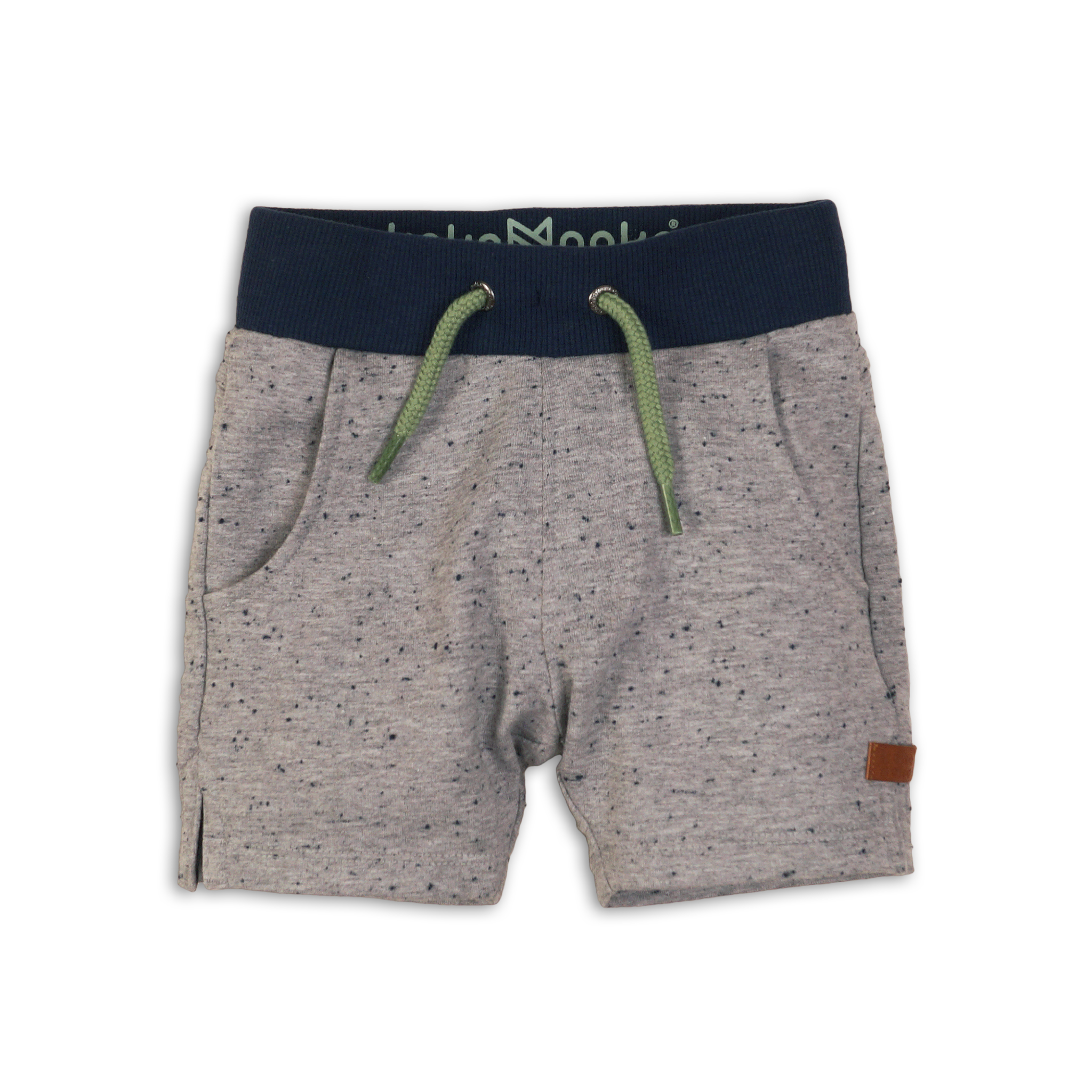 Baby Jongens Baby jogging shorts van Koko Noko  in de kleur Grey melange in maat 86.