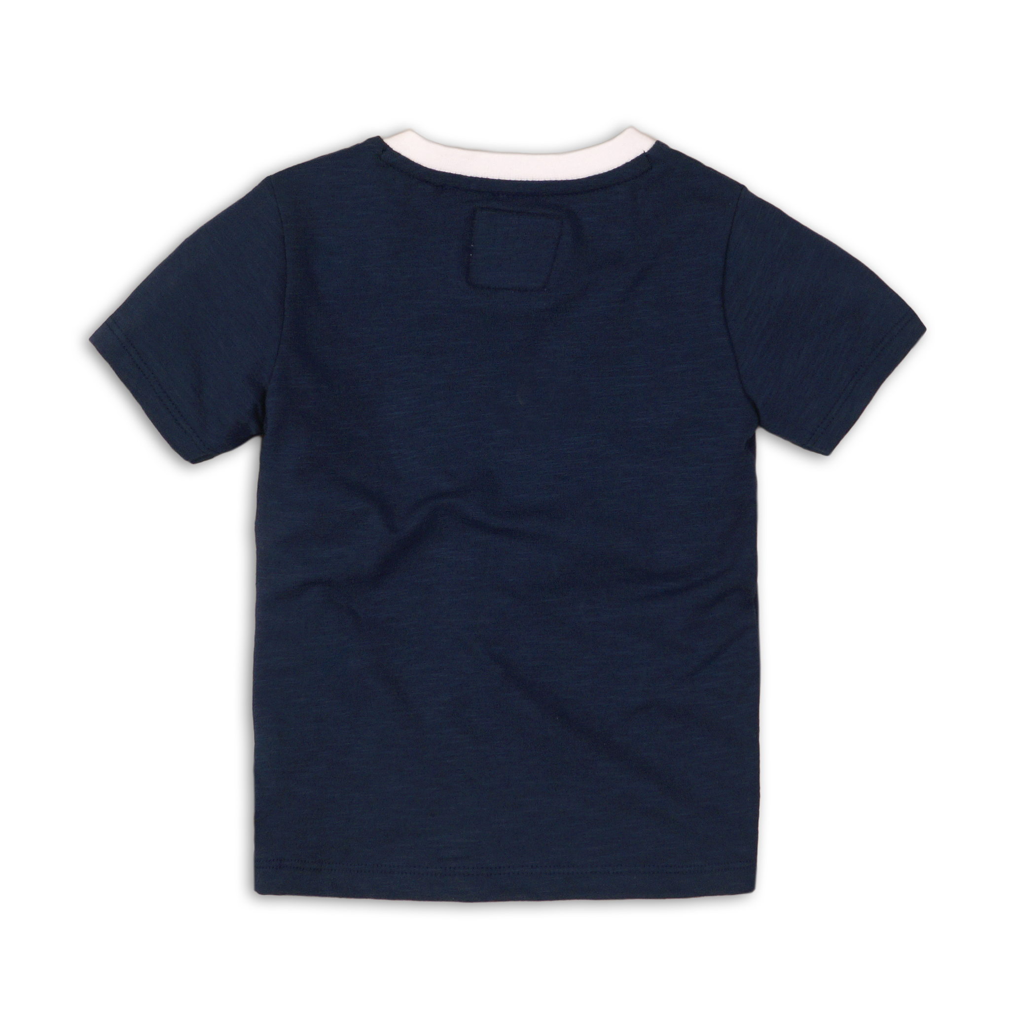 Baby Jongens Baby t-shirt van Koko Noko  in de kleur Navy in maat 86.
