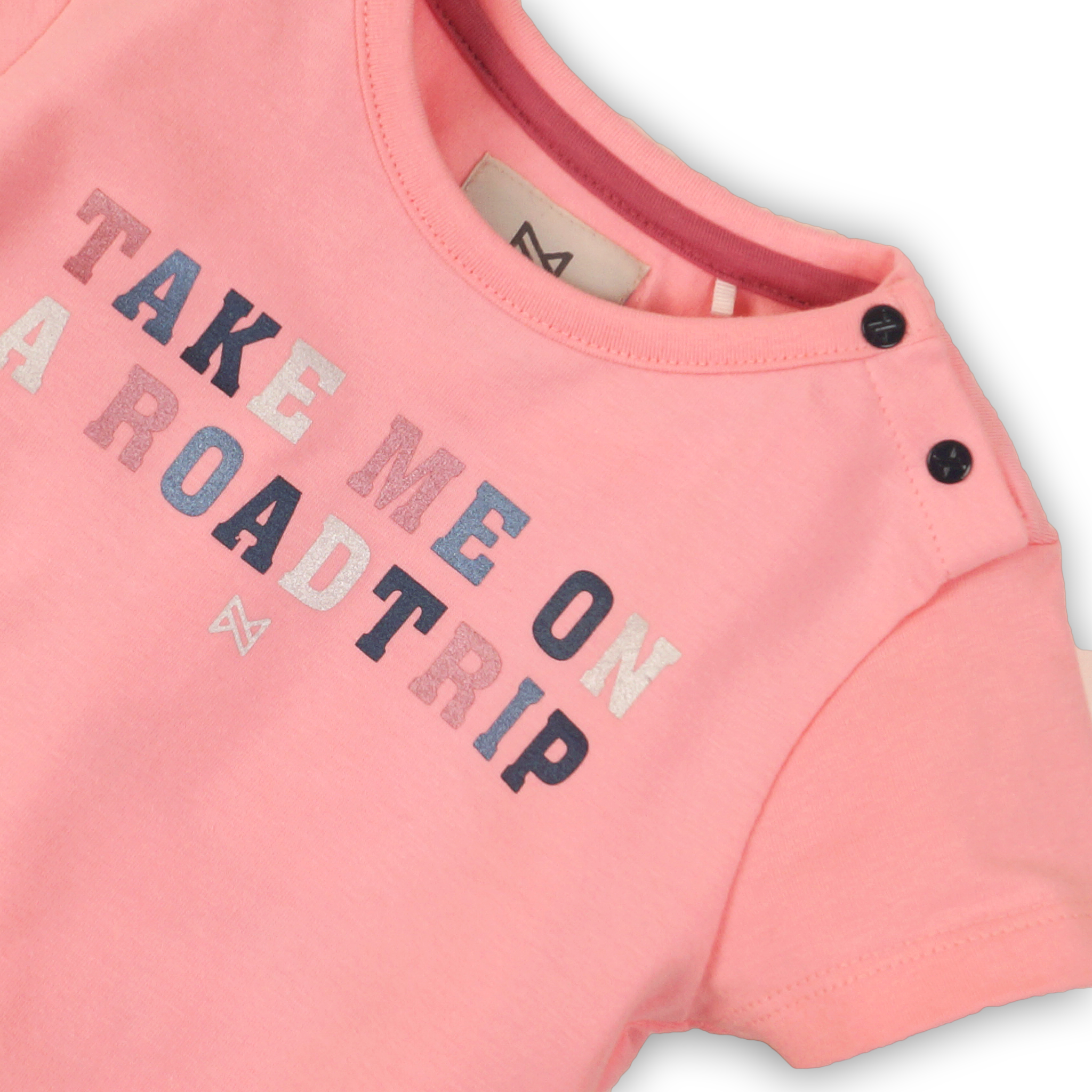 Baby Jongens Baby t-shirt van Koko Noko in de kleur Pink in maat 86.