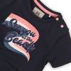 Baby Jongens Baby t-shirt van Koko Noko in de kleur Navy in maat 86.