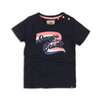 Baby Jongens Baby t-shirt van Koko Noko in de kleur Navy in maat 86.