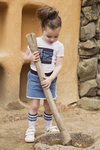 Baby Jongens Baby t-shirt van Koko Noko in de kleur black with white dots in maat 86.