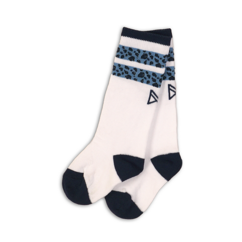 Baby Jongens Baby socks van Koko Noko in de kleur White + blue in maat 80-86.