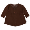s Dress CAILIN NBW21 van Levv Newborn in de kleur Brown Choco in maat 74.