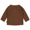 s Longsleeve CALEB NBW21 van Levv Newborn in de kleur AOP Brown Dusty Stripe  in maat 74.