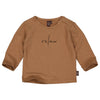 s Longsleeve CALVIN NBW21 van Levv Newborn in de kleur Brown Dusty  in maat 74.
