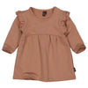 s Dress CAMILA NBW21 van Levv Newborn in de kleur Brown Vintage in maat 74.