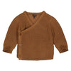 s Cardigan CASEY NBW21 van Levv Newborn in de kleur Brown Dusty in maat 74.