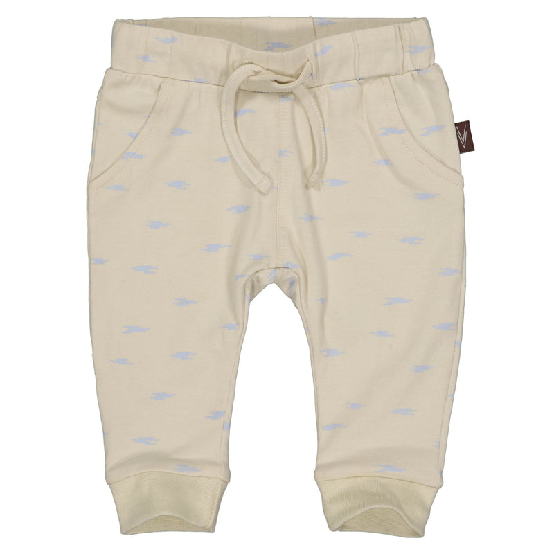 s Pants Cedric NBW21 van Levv Newborn in de kleur AOP Blue Mist Cloud in maat 74.