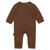 s Playsuit Chase NBW21 van Levv Newborn in de kleur AOP Brown Dusty Stripe in maat 74.