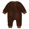 s Playsuit Chico NBW21 van Levv Newborn in de kleur Brown Choco in maat 74.