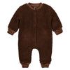s Playsuit Chico NBW21 van Levv Newborn in de kleur Brown Choco in maat 74.
