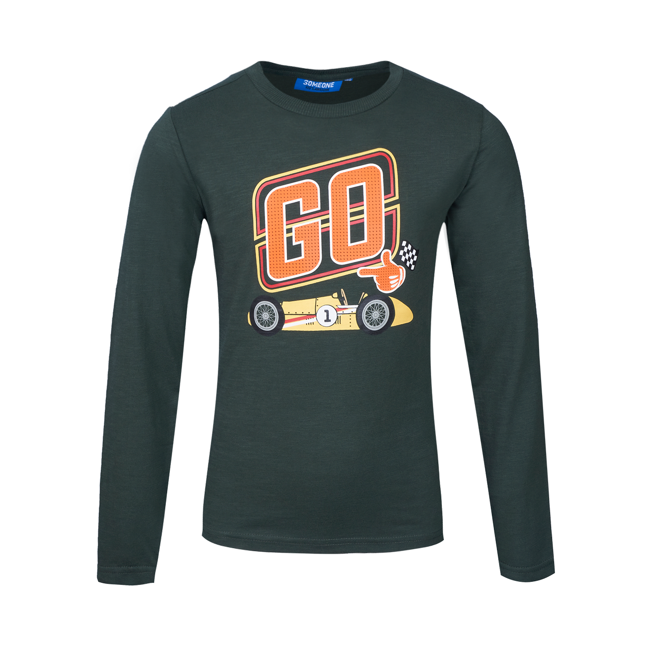 Someone T-Shirt Long Sleeves Someone Dark Green