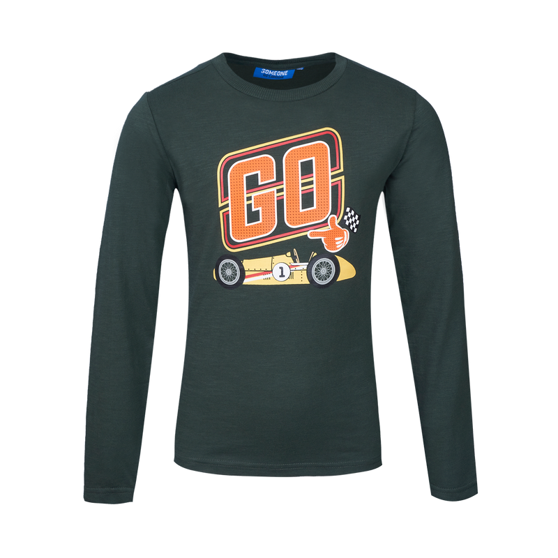 Someone T-Shirt Long Sleeves Someone Dark Green