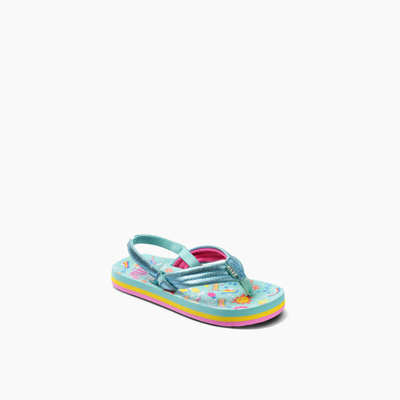 Reef Slipper LITTLE AHI LOVE RAINBOW