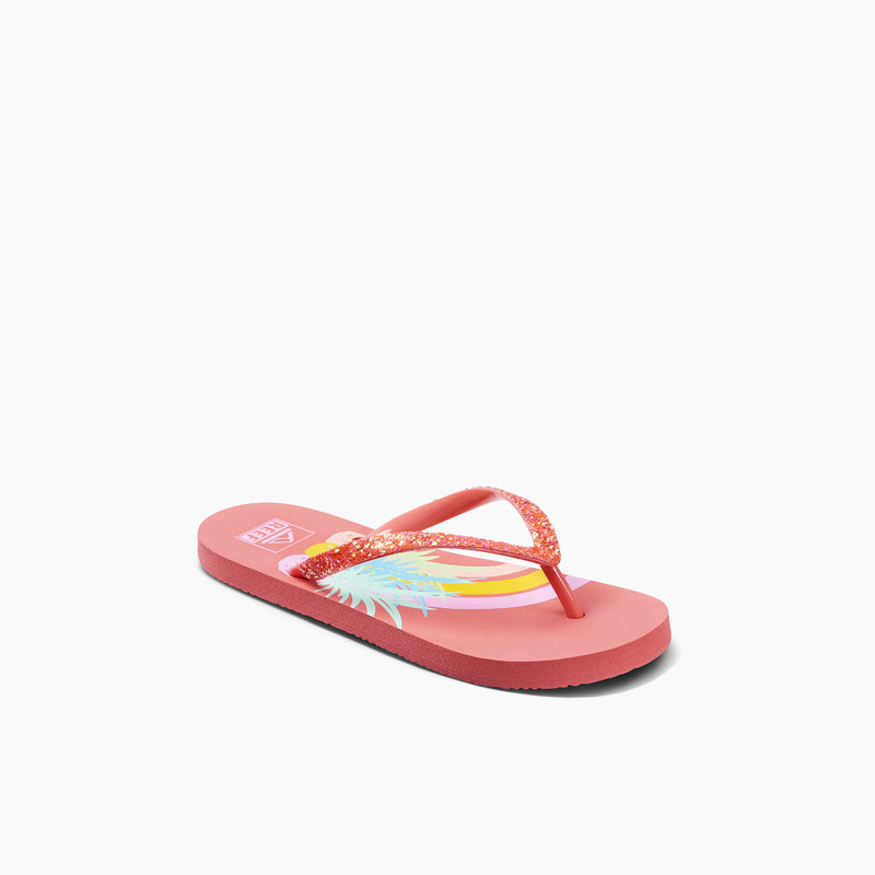 Reef Slipper KIDS STARGAZER PRINTS PINEAPPLE RAINBOWS