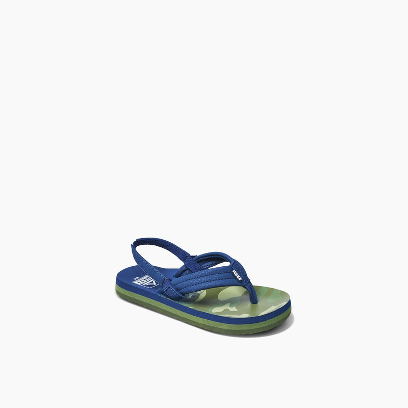 Reef Slipper LITTLE AHI NAVY CAMO