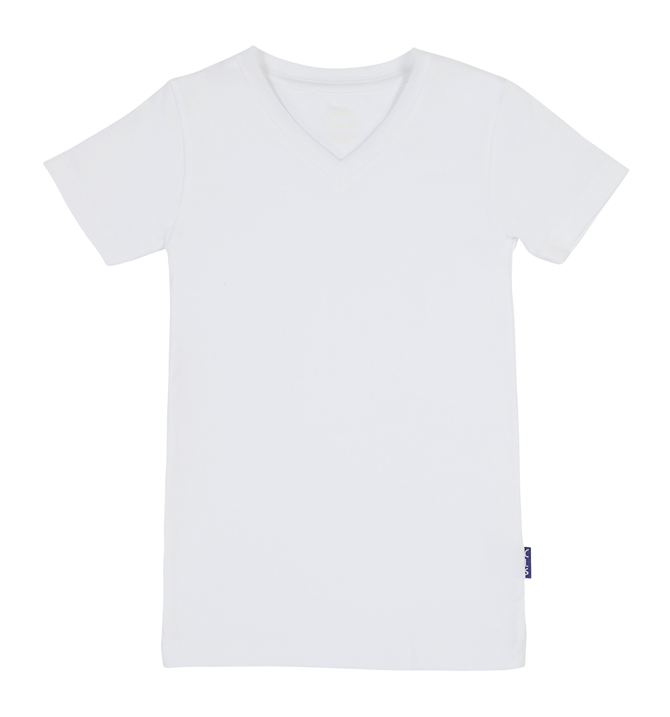Jongens Boys V-neck T-shirt SS van Claesen's in de kleur White in maat 152.