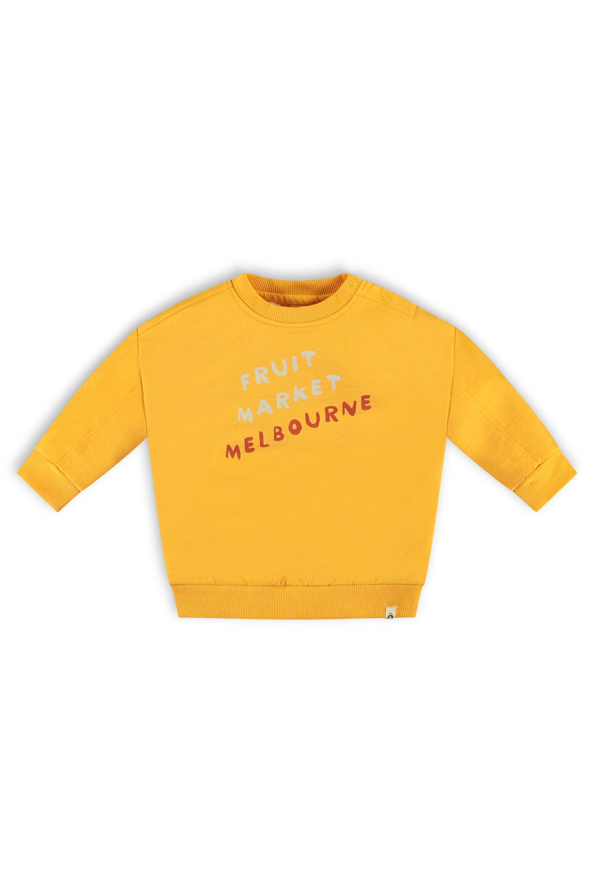 The New Chapter Sweater with fruit market Melbourne print