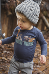 Jongens T-shirt ls van Koko Noko in de kleur Navy in maat 86.