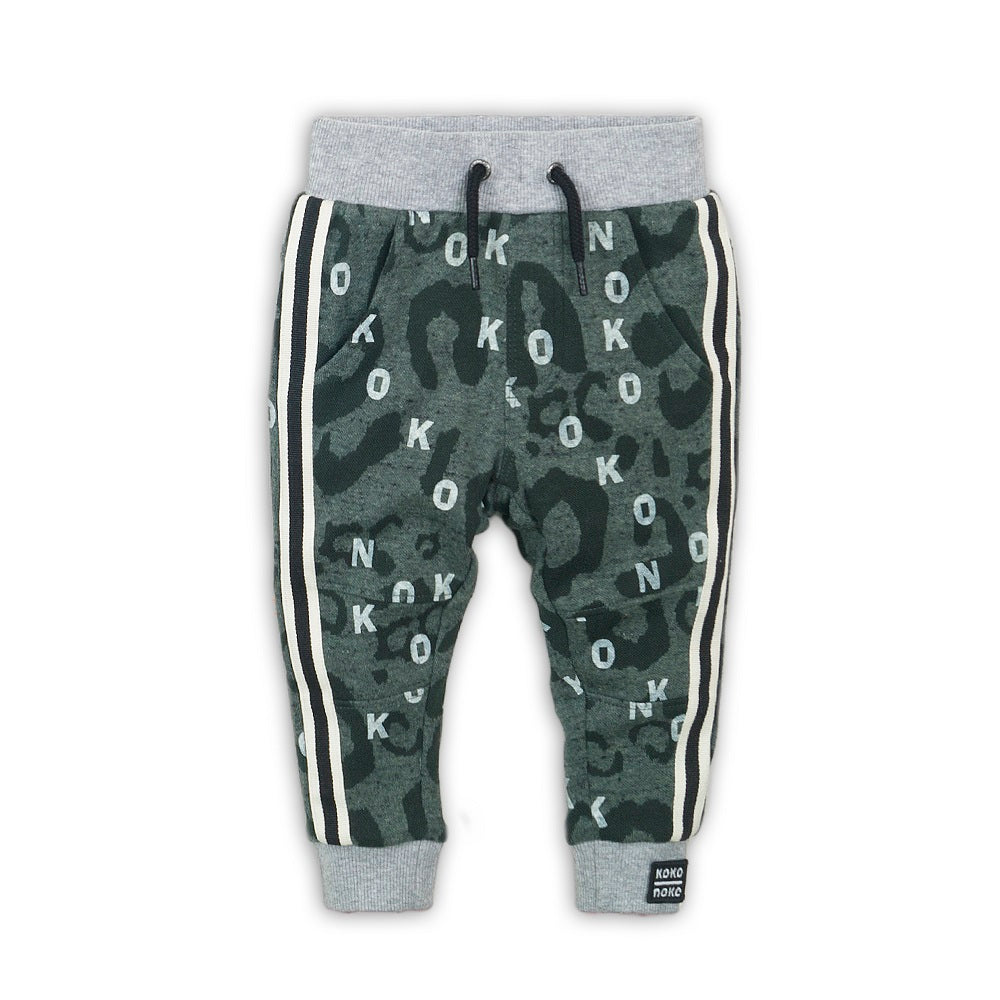 Koko Noko Sweatpants grey + green