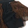 Meisjes Skirt van Koko Noko in de kleur  Black + brown aop in maat 86.
