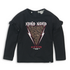 Meisjes T-shirt van Koko Noko in de kleur Black in maat 86.