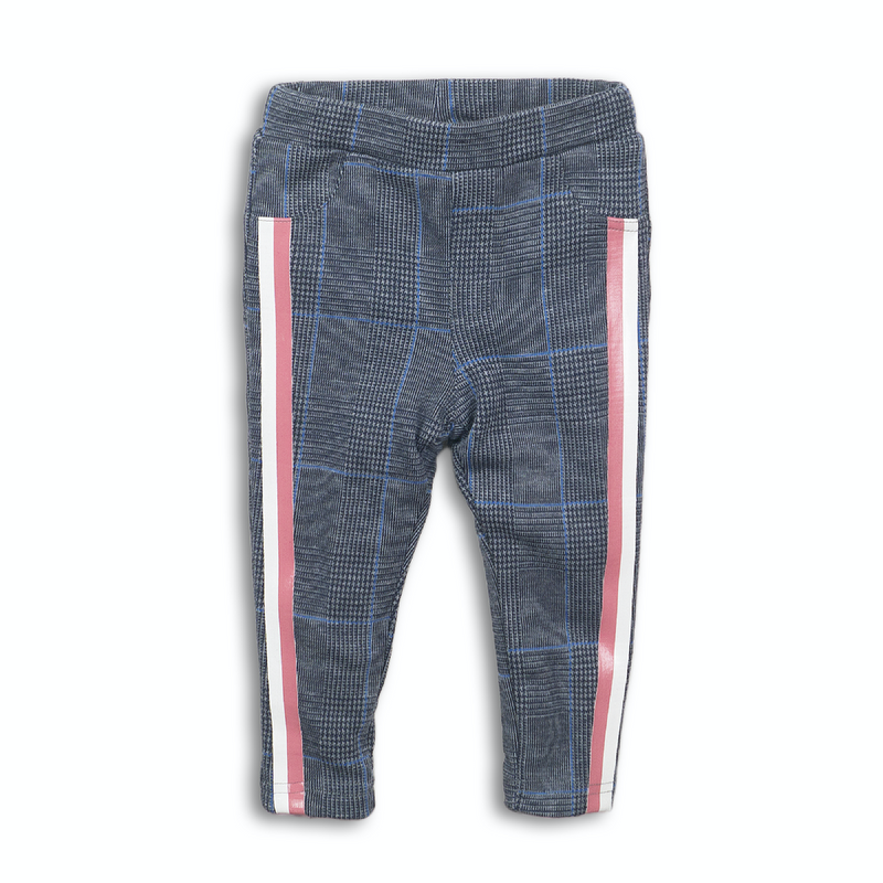 Meisjes Tregging van Koko Noko in de kleur  Blue check in maat 86.