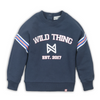 Meisjes Sweater van Koko Noko in de kleur Navy in maat 86.