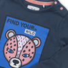 Meisjes T-shirt ls van Koko Noko in de kleur Navy in maat 86.