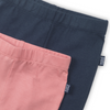 Meisjes Legging 2 pack van Koko Noko in de kleur Pink + navy in maat 86.