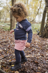 Meisjes Legging 2 pack van Koko Noko in de kleur Pink + navy in maat 86.