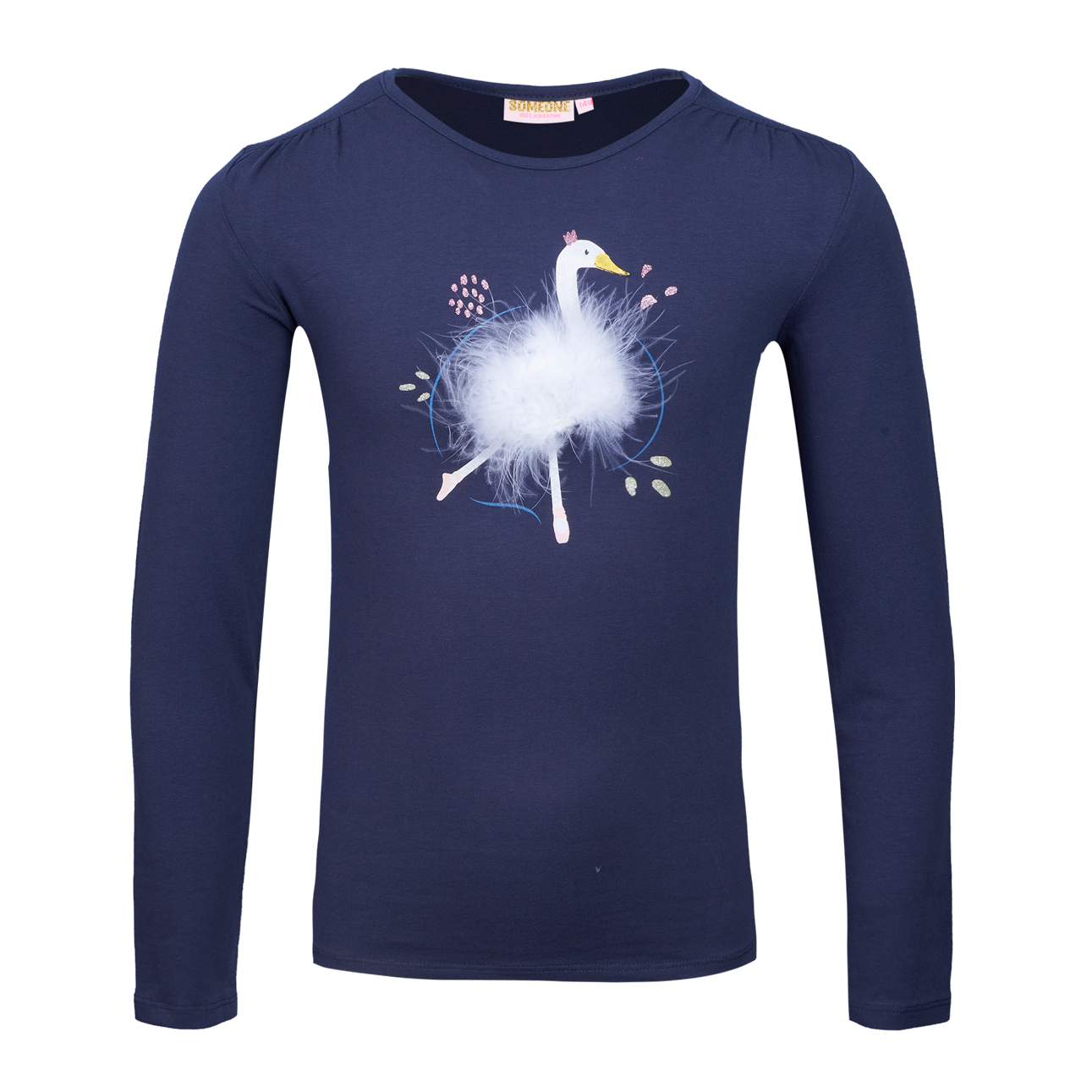 Someone T-Shirt Long Sleeves Someone Navy
