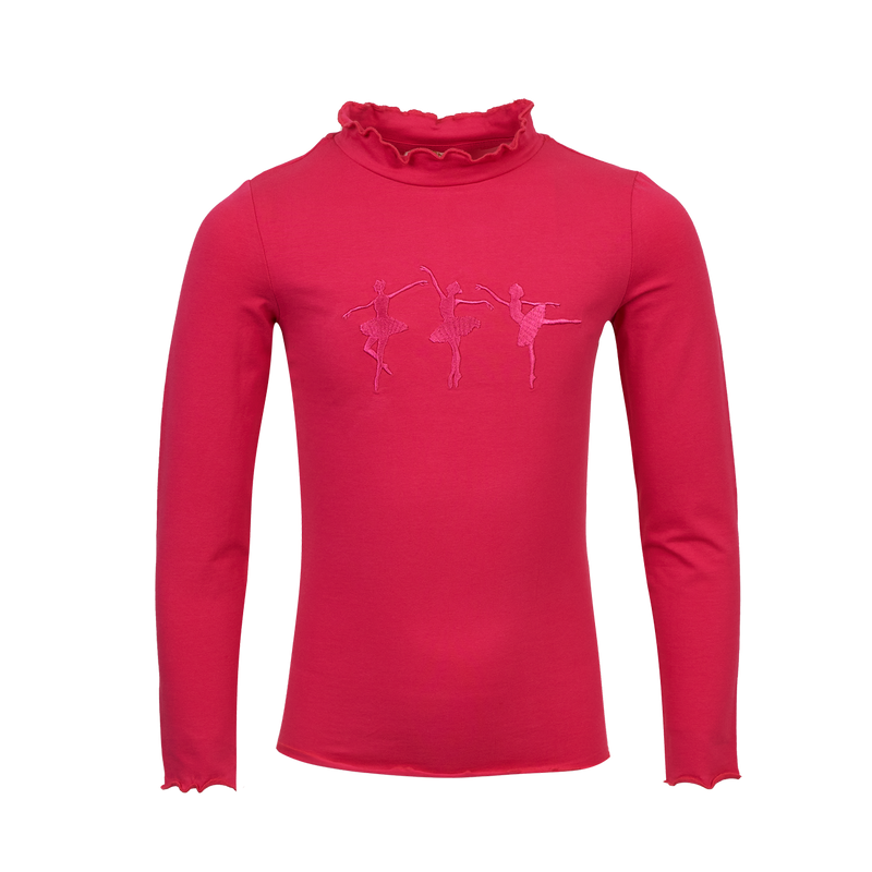 Someone T-Shirt Long Sleeves Someone Bright Pink