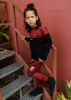 Skurk Sweater Sep Bordeaux AOP