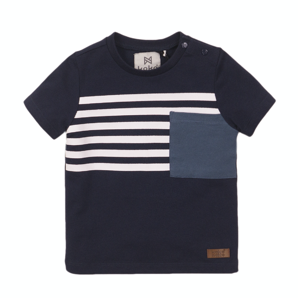 Koko Noko T-shirt stripe + pocket