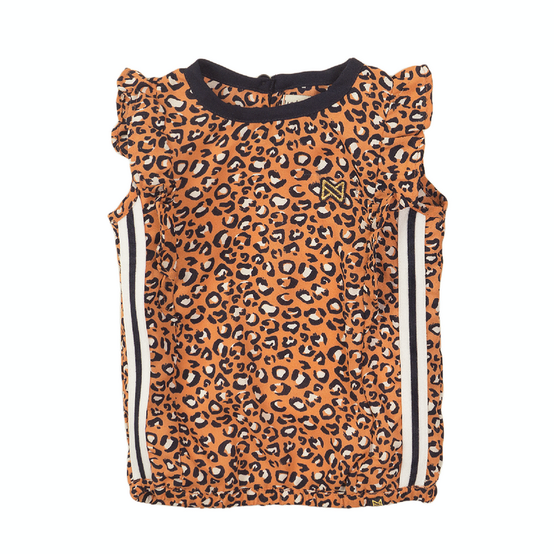 Koko Noko Blouse ss AOP leopard