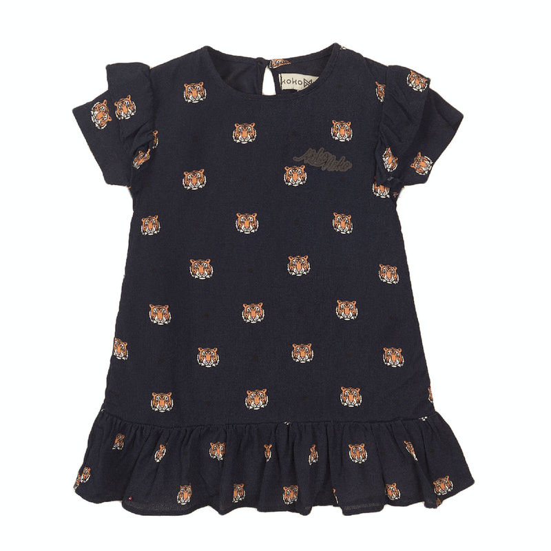 Koko Noko Dress ss AOP Tigers