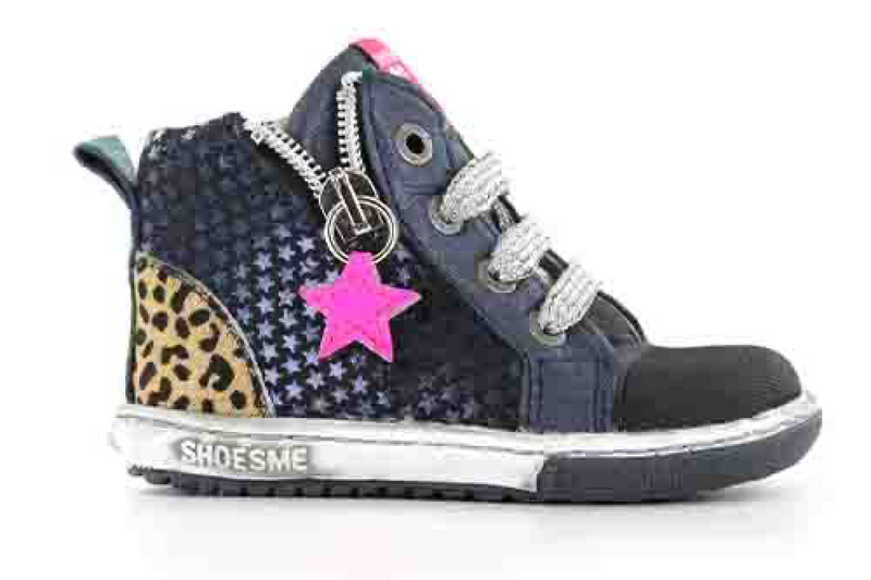 Meisjes Shoesme marino multi eerste loopschoen van Shoesme in de kleur Blauw in maat 25.