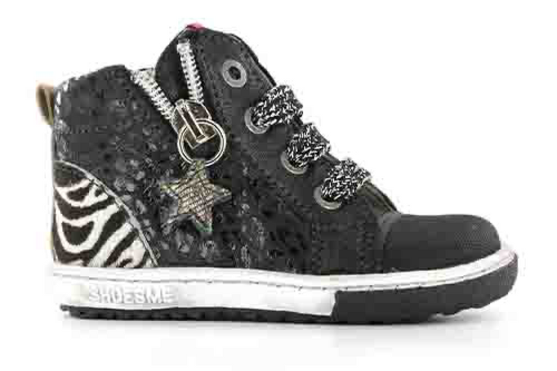 Meisjes Shoesme zwart multi eerste loopschoen van Shoesme in de kleur Zwart in maat 26.