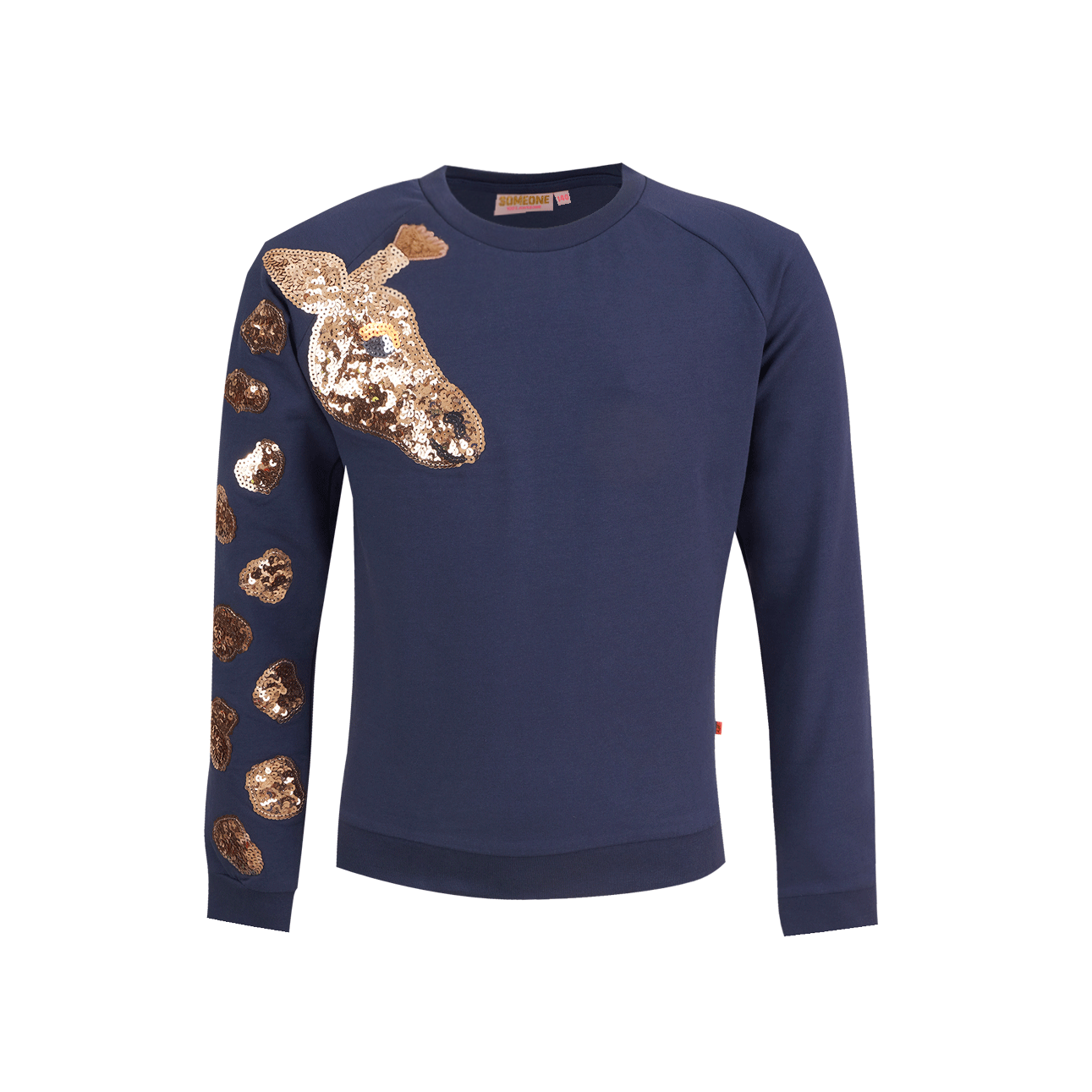 Someone Sweater Long Sleeves Someone Navy