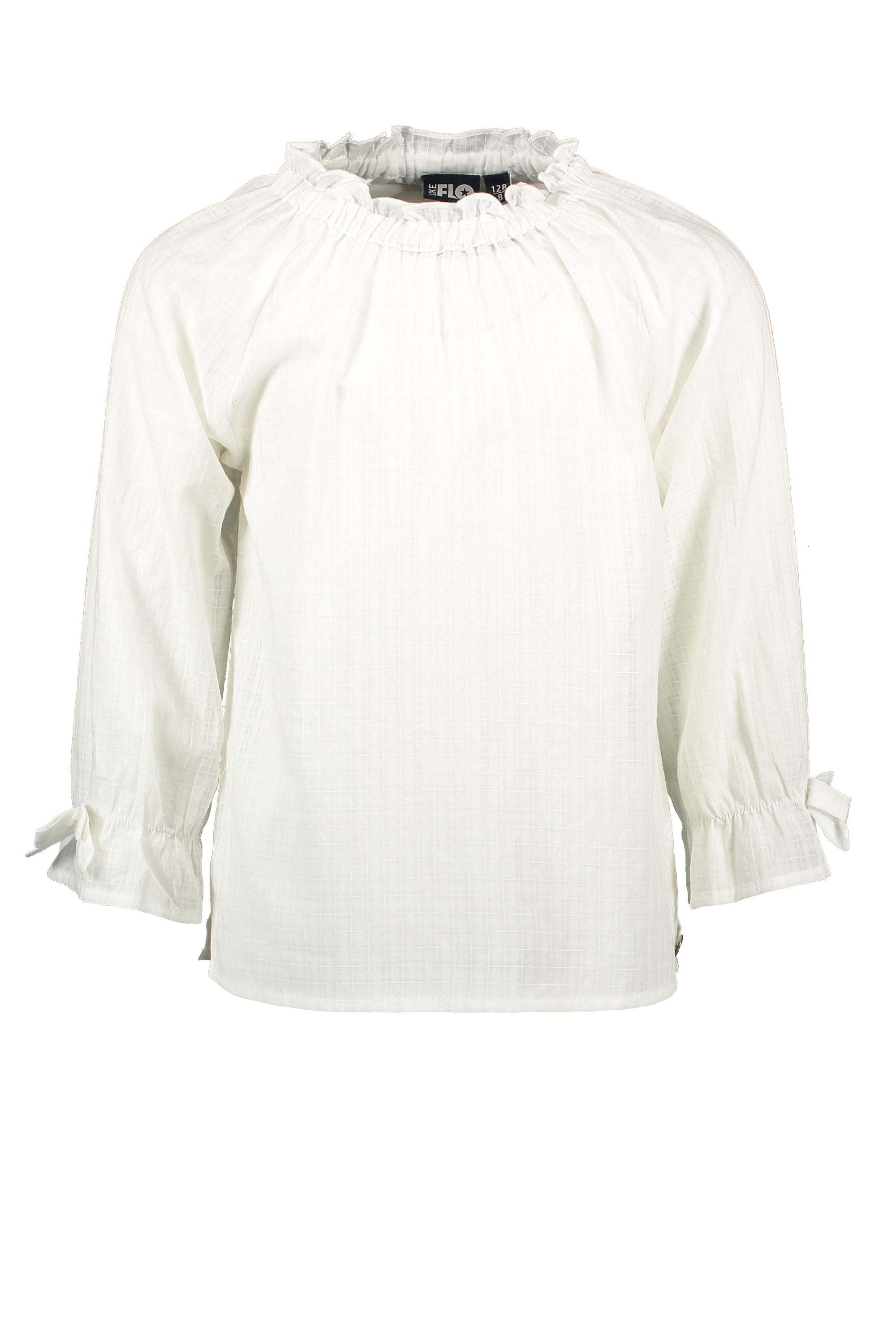 Meisjes Flo girls woven ls blouse van Like Flo in de kleur Off white in maat 152.