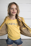 Meisjes Flo girls hooded summer jacket van Like Flo in de kleur Honey in maat 152.
