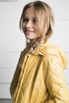 Meisjes Flo girls hooded summer jacket van Like Flo in de kleur Honey in maat 152.