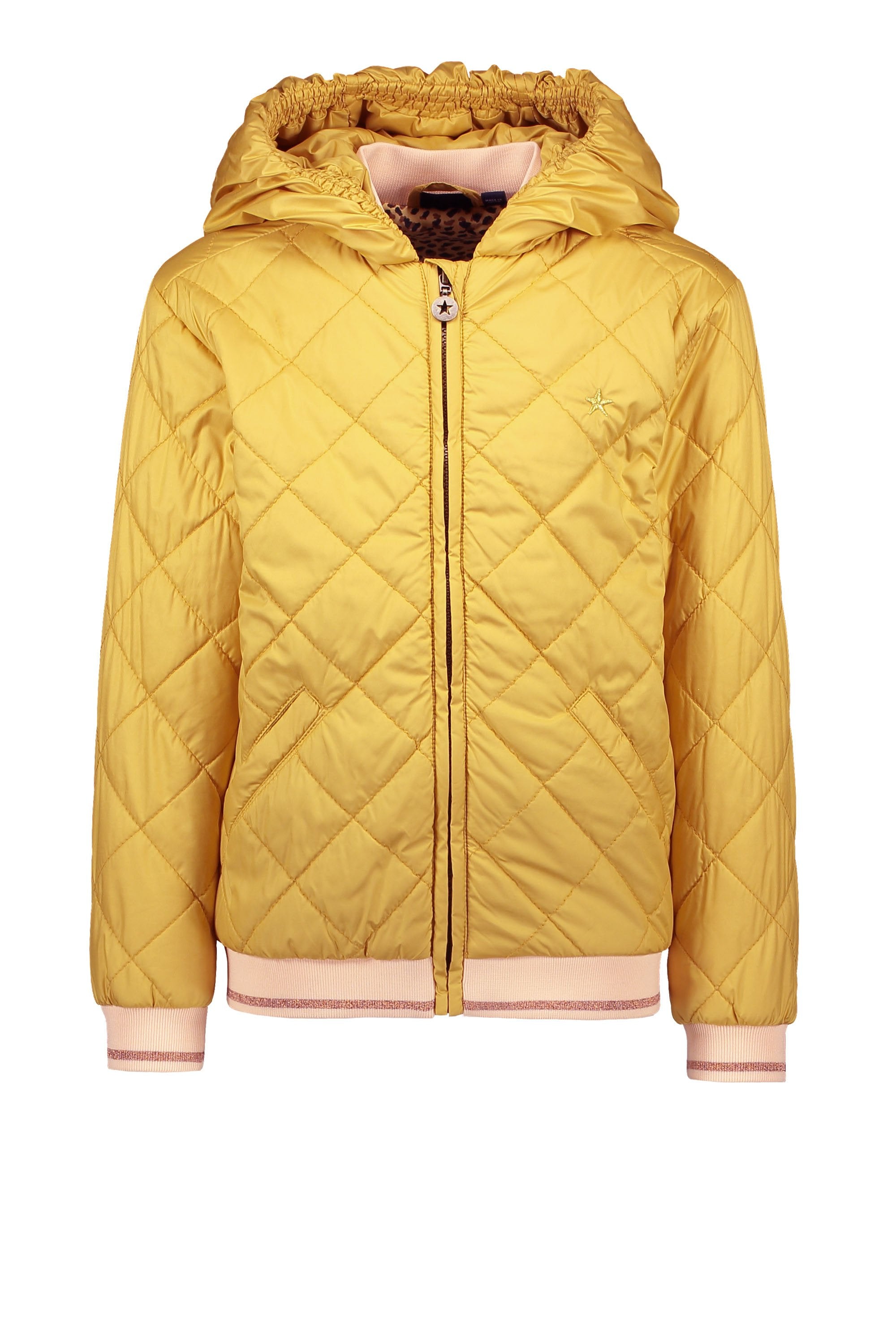 Meisjes Flo girls hooded summer jacket van Like Flo in de kleur Honey in maat 152.