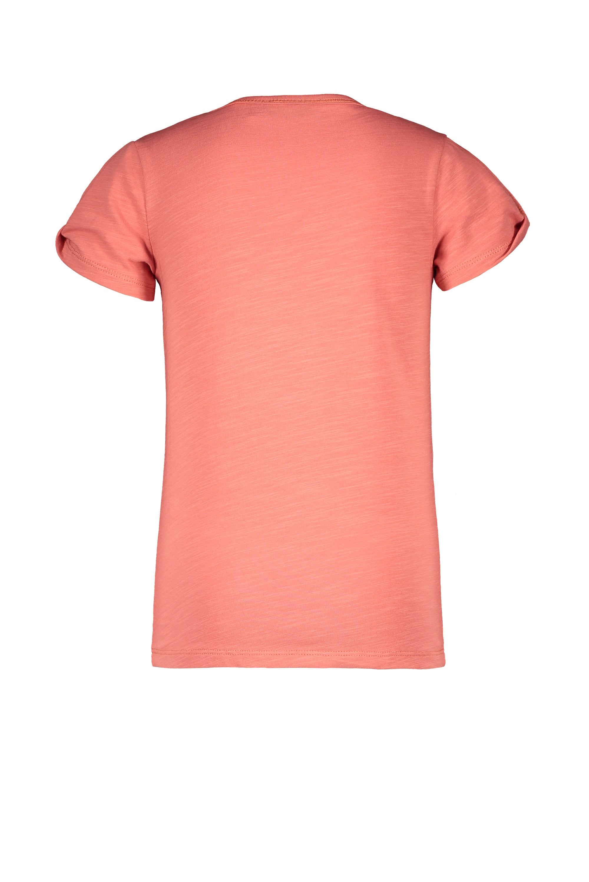 Meisjes Flo girls tee open shoulder roll divers van Like Flo in de kleur Blush in maat 152.