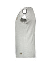 Meisjes Flo girls tee open shoulder roll divers van Like Flo in de kleur Grey melee in maat 152.