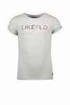 Like Flo Flo girls tee open shoulder roll divers