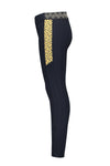 Meisjes Flo girls interlock high rise skinny van Like Flo in de kleur Navy in maat 152.